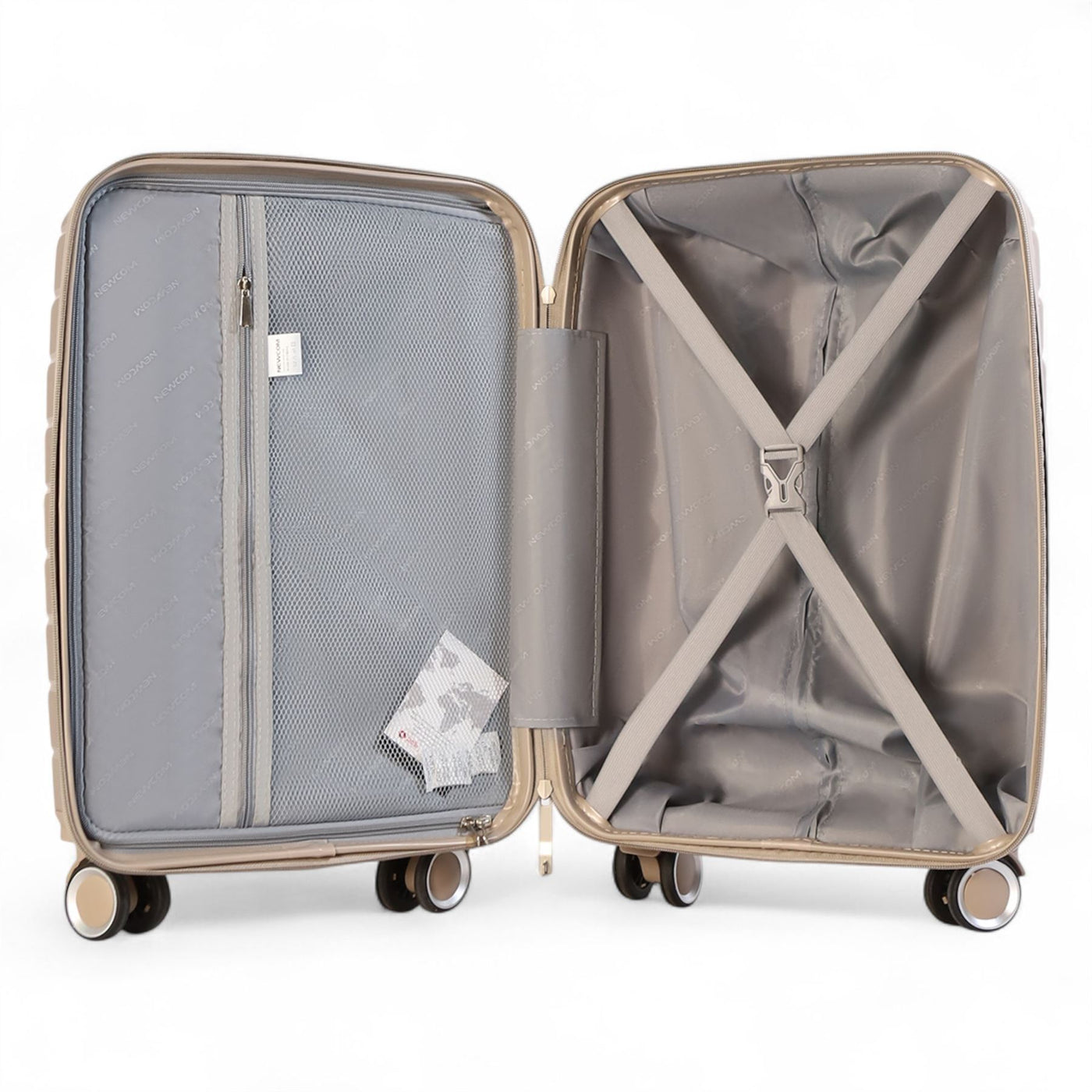 Strong Hard Shell TSA Suitcase Set 8 Wheel Cabin Luggage Holiday Travel Case