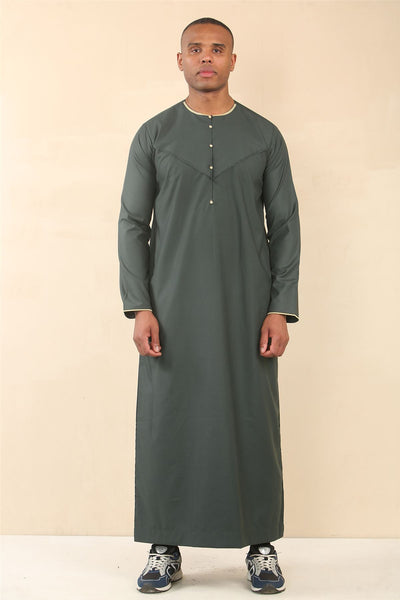 Men's Omani Eid Thobe  Saudi Emirati Jubba Robe