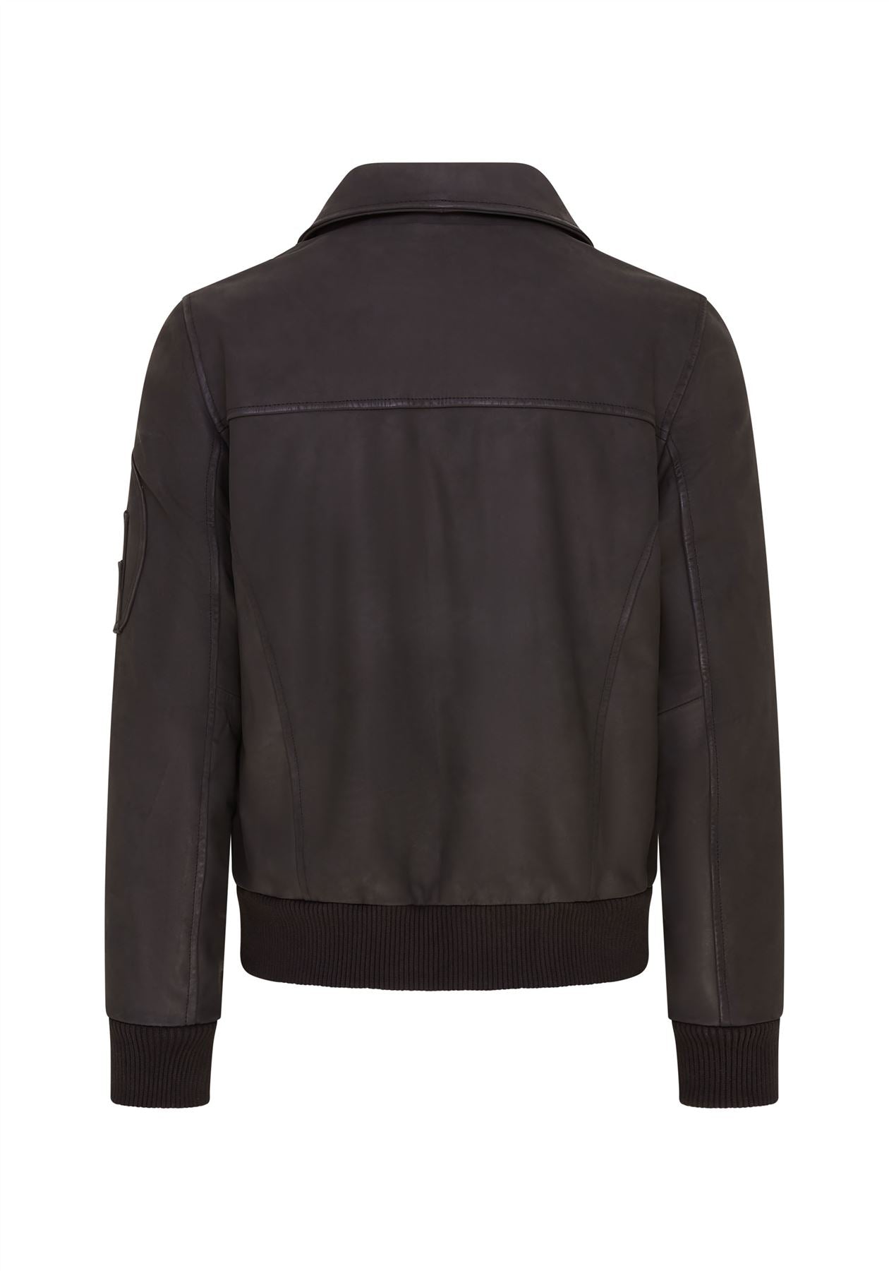 Mens A2 Cowhide Leather Bomber Jacket-Eura