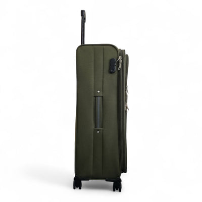 Expandable Soft 8 Wheel Lightweight Suitcase Luggage Travel Bags Set