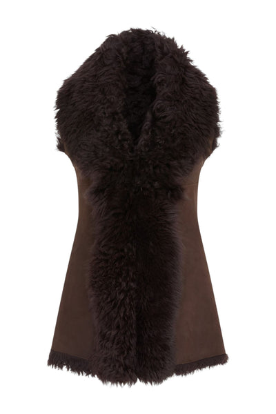 Women's Toscana Shearling Nappa Leather Sheepskin Gilet - Parkes