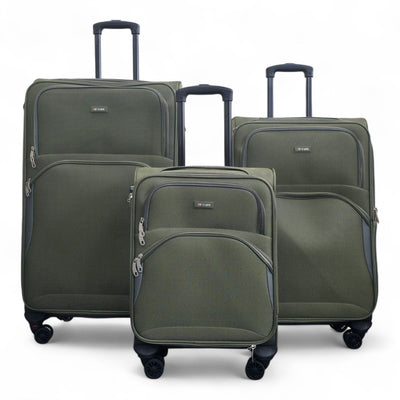 Expandable Soft 8 Wheel Lightweight Suitcase Luggage Travel Bags Set
