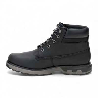 Caterpillar (CAT) Men's Pursue Black Leather Everyday Work Hiking Ankle Boots