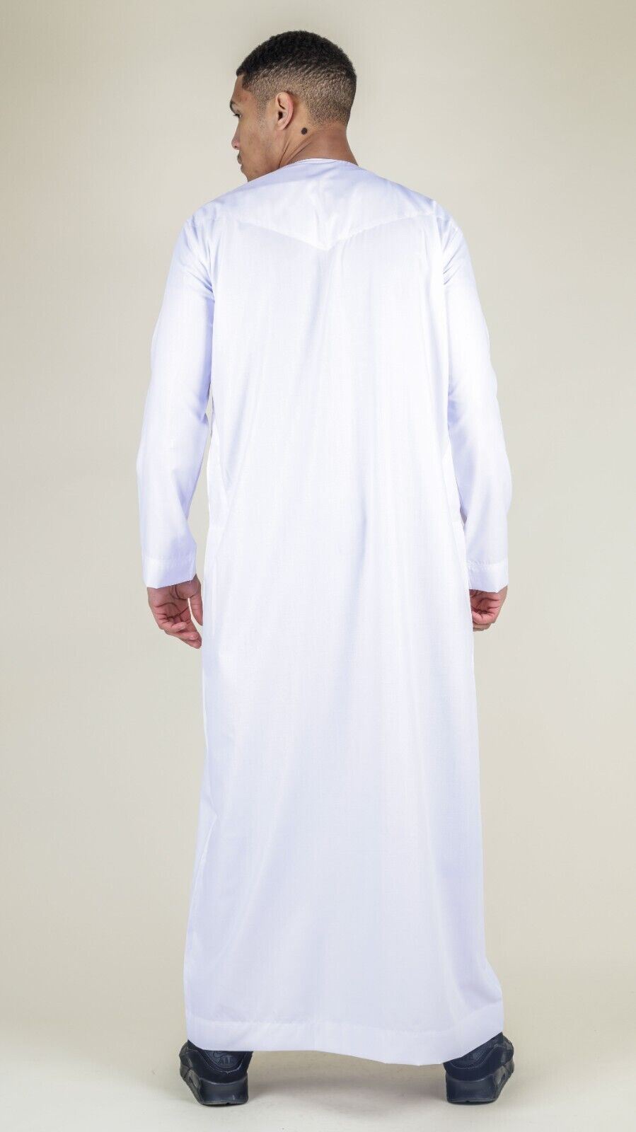 Men's Thobe Emirati Islamic Jubba Robe Eid Tassel Regular Fit