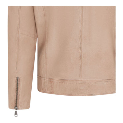 Men's Modern Classic Leather Quilted Biker Jacket - Derry