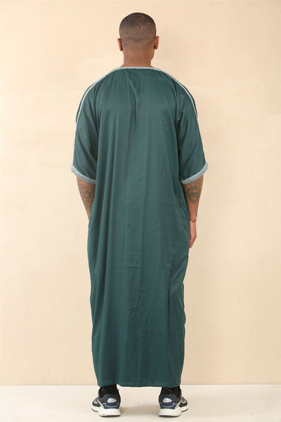 Men's Moroccan Thobe Jubba Robe Eid Djellaba Gandoura