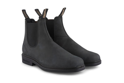 Blundstone #1308 Rustic Black Chelsea Boot with Cream