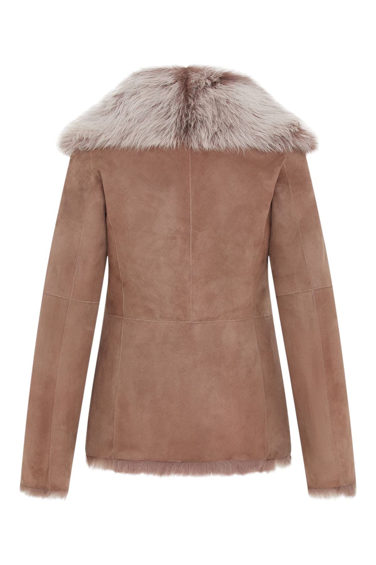 Women's Sheepskin Toscana Shearling Suede Leather Jacket - Noiré
