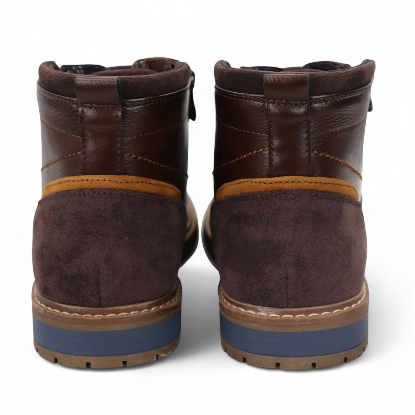 Men's Biker Lace-Up Ankle Boots