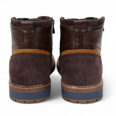 Men's Biker Lace-Up Ankle Boots