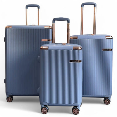 Expandable Hard Shell 8 Wheels Luggage Travel Cabin Suitcase Set