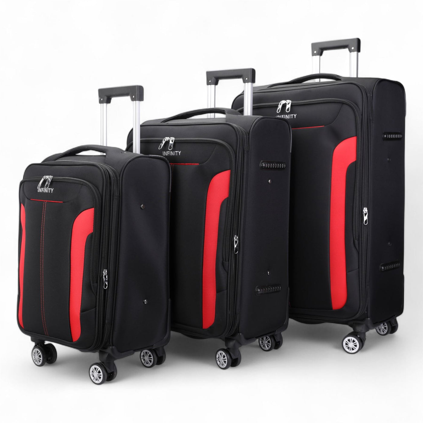 8 Wheel Lightweight Suitcase Luggage Travel Bags Set