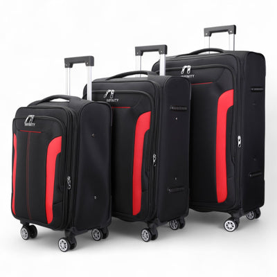 8 Wheel Lightweight Suitcase Luggage Travel Bags Set