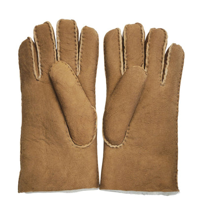 Mens Luxury Sheepskin Suede Leather Gloves