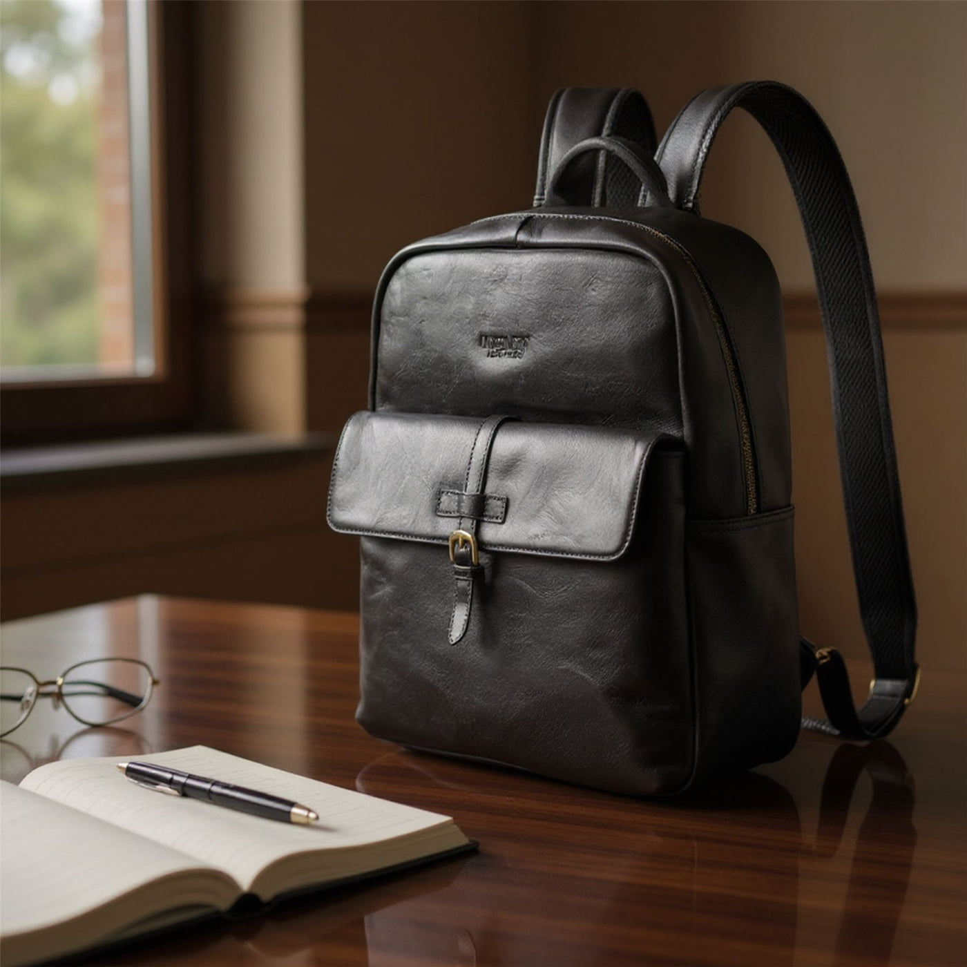 Genuine Leather Vintage Laptop Backpack Travel Bag - Cove