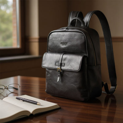 Genuine Leather Vintage Laptop Backpack Travel Bag - Cove