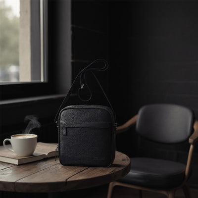 Genuine Leather Vintage Messenger Crossbody Travel Bag - Hawthrone