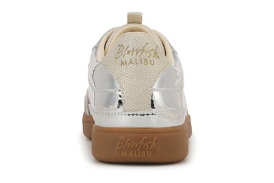 Blowfish Malibu Womens Silver Lace-Up Sneakers - Tastic