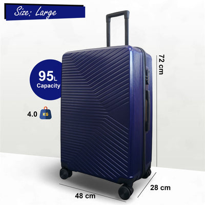 Hardshell Suitcase Set Robust 8 Wheel Luggage Cabin Case Bag