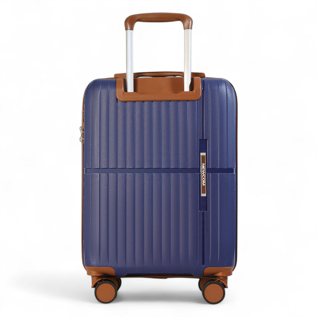 Strong Hard Shell Suitcase Set 8 Wheel Cabin Luggage Holiday