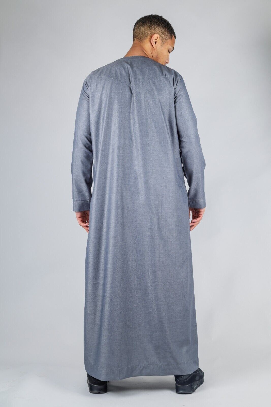 Men's Thobe Emirati Islamic Jubba Robe Eid Tassel Slim Fit