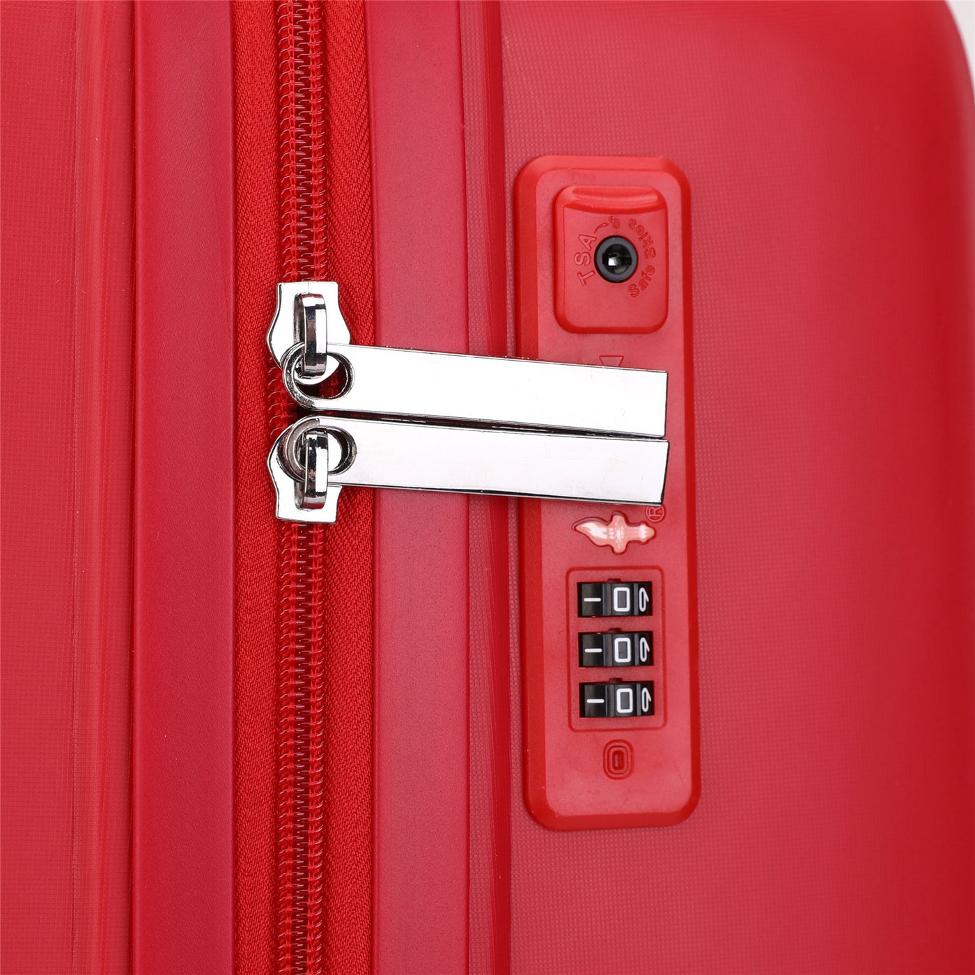 Hard Shell Suitcase Cabin TSA Luggage Travel Set