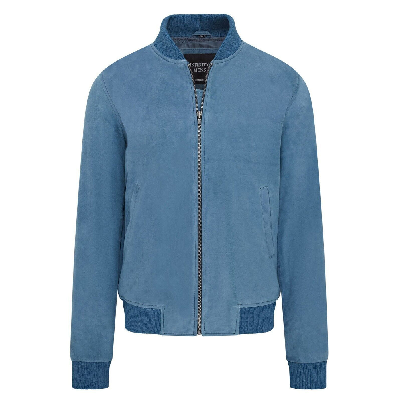 Mens Soft Goat Suede MA-1 Varsity Bomber Jacket  - Dalian