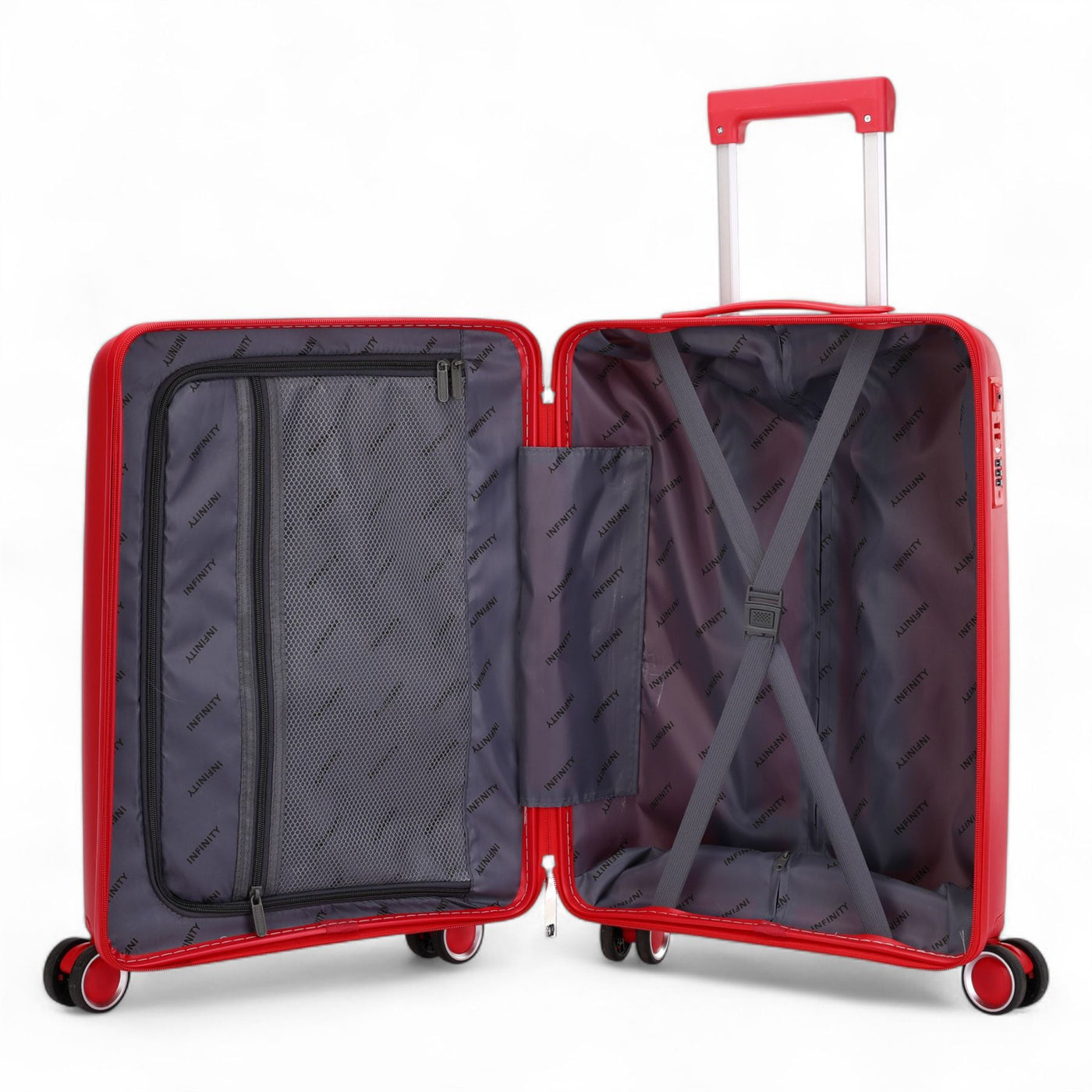 Hard Shell Suitcase Cabin TSA Luggage Travel Set