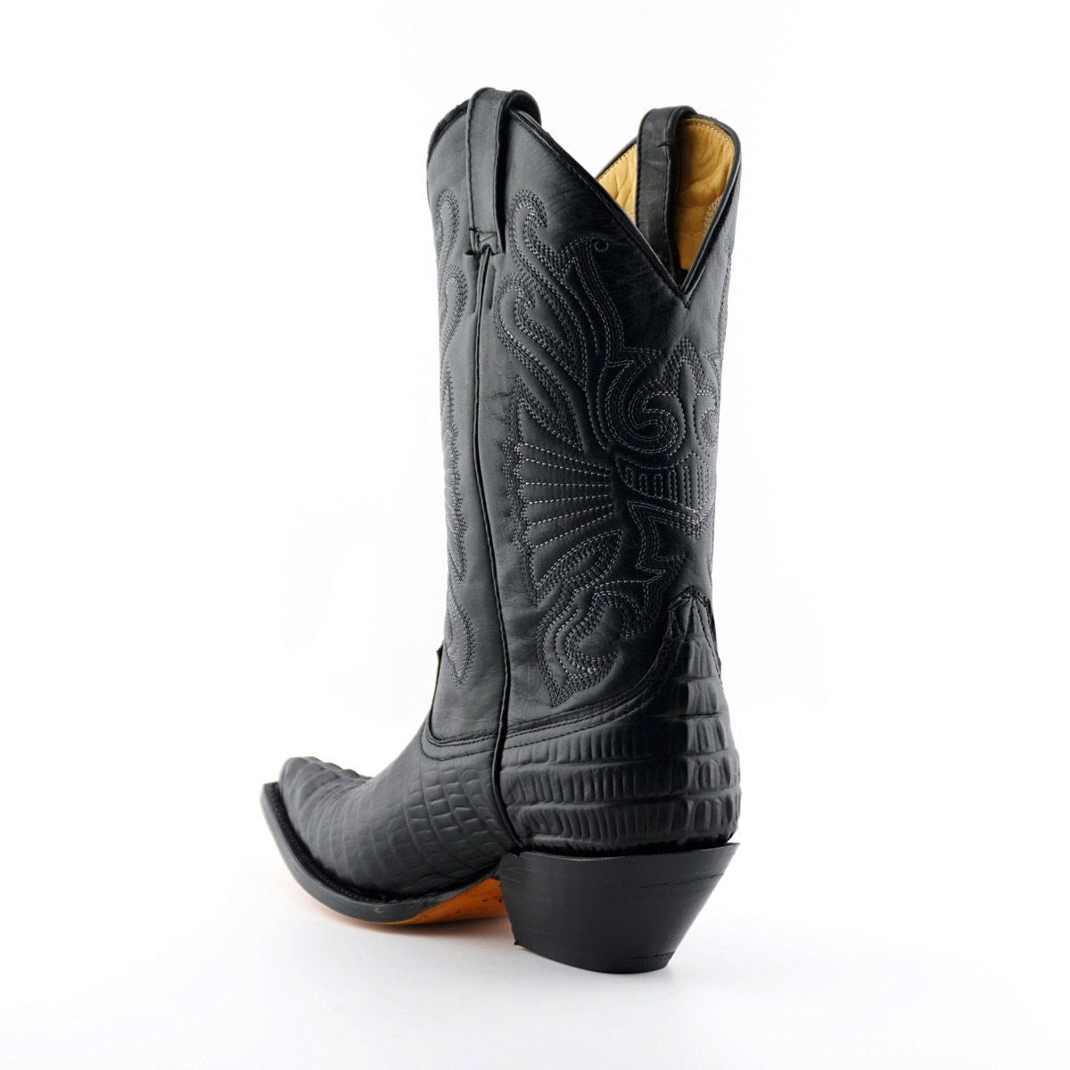 Grinders Black Leather Western Cowboy Boots – Carolina
