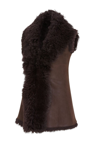Women's Toscana Shearling Nappa Leather Sheepskin Gilet - Parkes