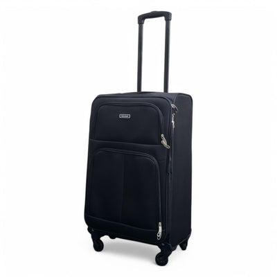 Expandable Soft Shell 4 Wheel Luggage Travel Cabin Suitcase Set Holiday Bags