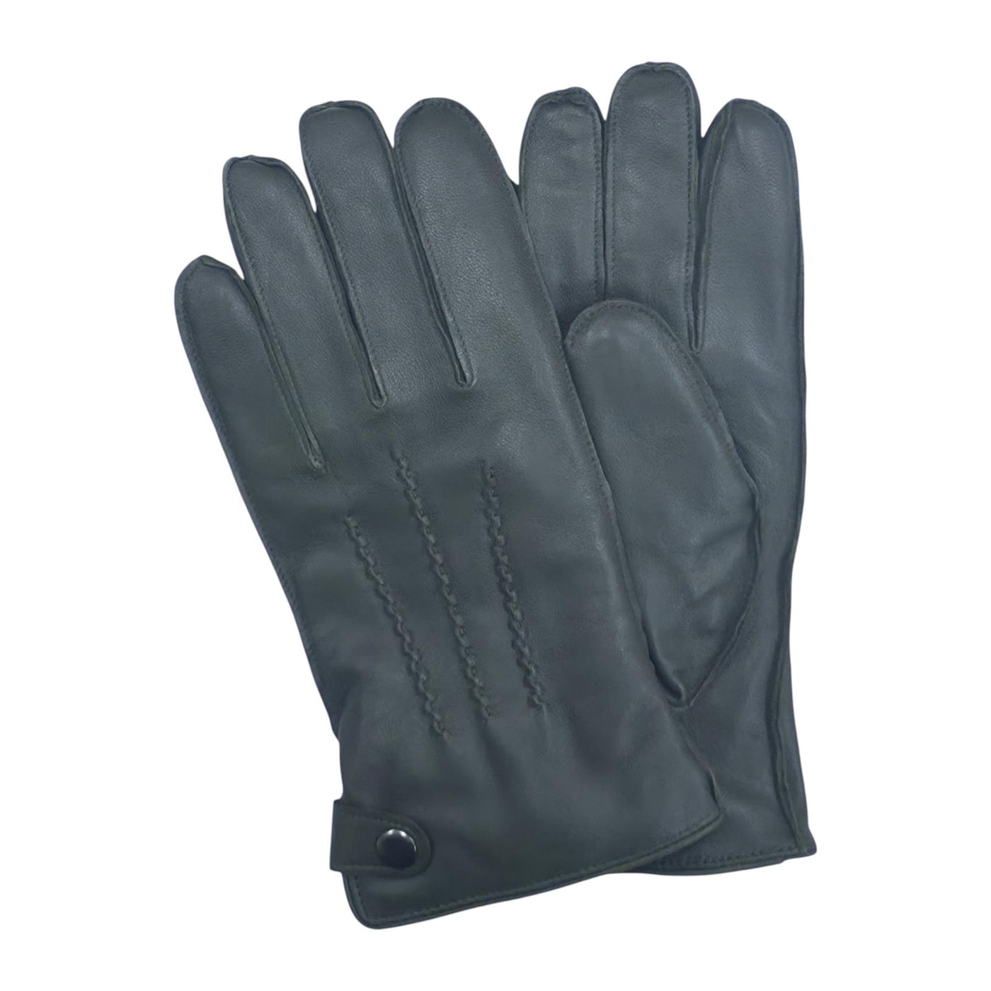 Men’s Italian Leather Warm Wool-Lined Winter Gloves - M-LGV-505