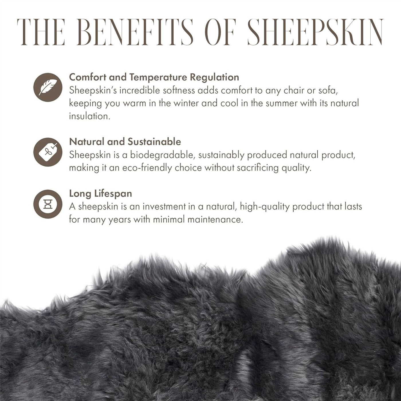 Luxury Genuine Sheepskin  40x40cm Real Wool Single Sided Cushion