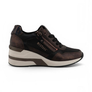 Mustang Women's Black Platform Sneaker Trainer Casual Shoes - M0872003
