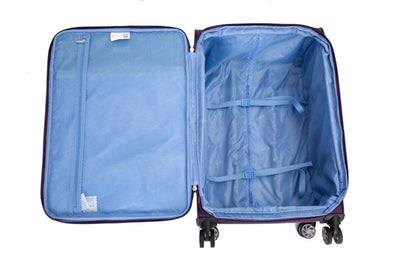 Lightweight  Soft Suitcases 4 Wheel Luggage Travel Bag
