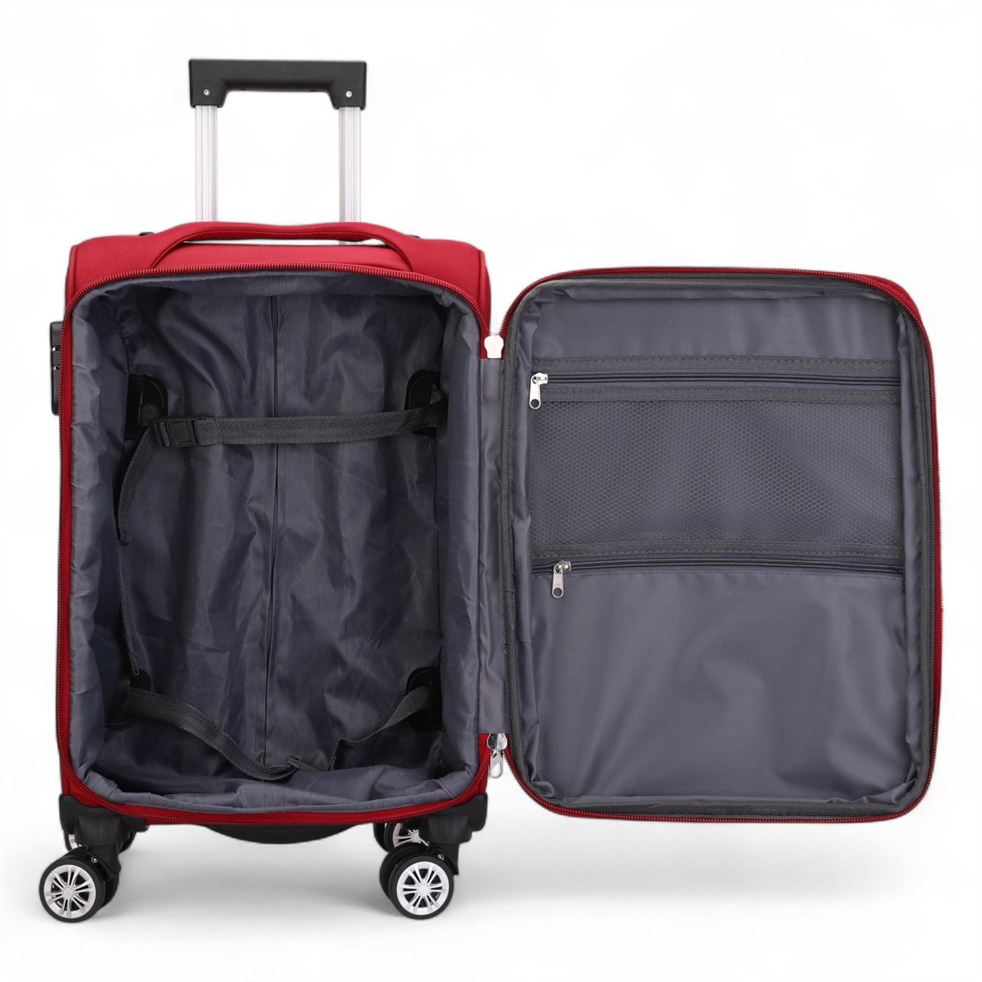 8 Wheel Lightweight Suitcase Luggage Travel Bags Set