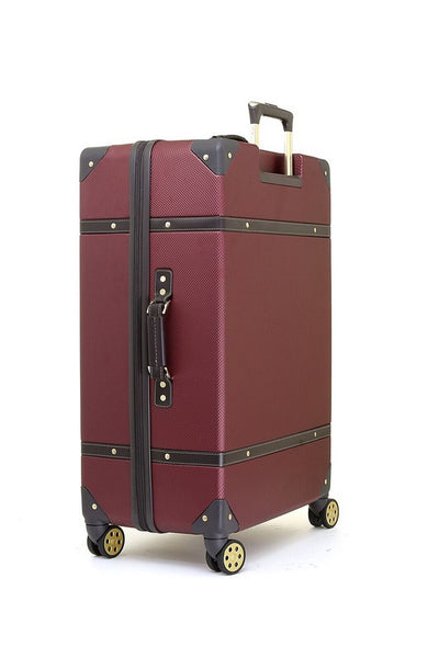 Vintage Hard Shell Luggage Trunk Suitcase Set