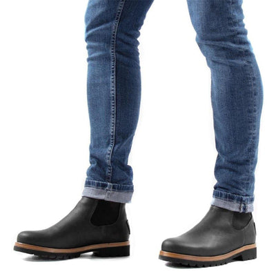 Panama Jack Men's Beny Igloo C1 Black Waterproof Leather Chelsea Boots
