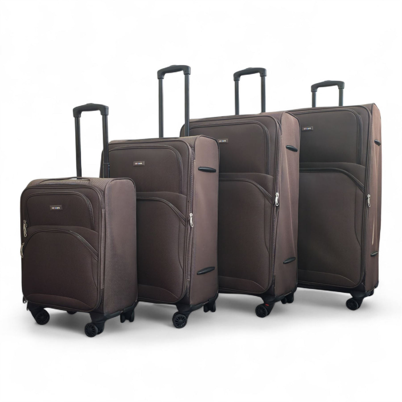 Expandable Soft 8 Wheel Lightweight Suitcase Luggage Travel Bags Set