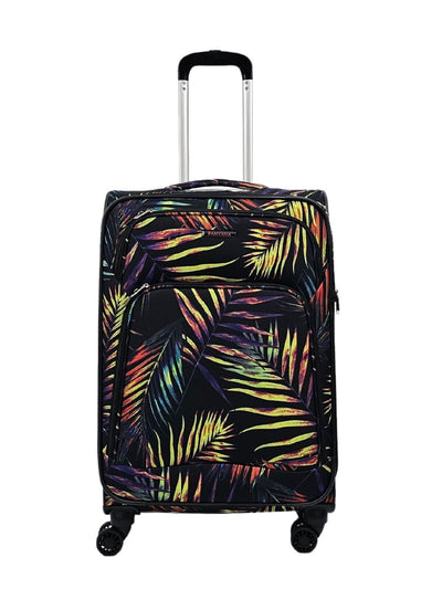 Lightweight Print Suitcases 8 Wheel Luggage Travel Soft Bags Set