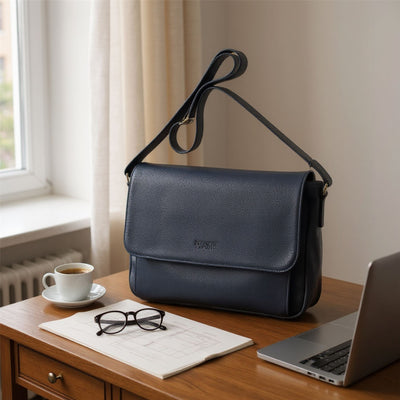 Genuine Leather Laptop Bag Travel Work Messenger Satchel - Camden