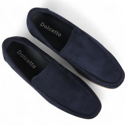 Men's Suede Loafers Lightweight Slip-On Casual Shoes