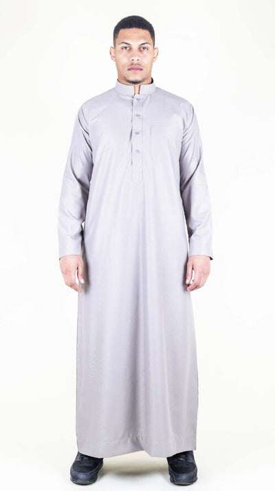 Mens Thobe Jubba Saudi Islamic Arabic Eid Cotton Kaftan Jubbah Umrah Robe