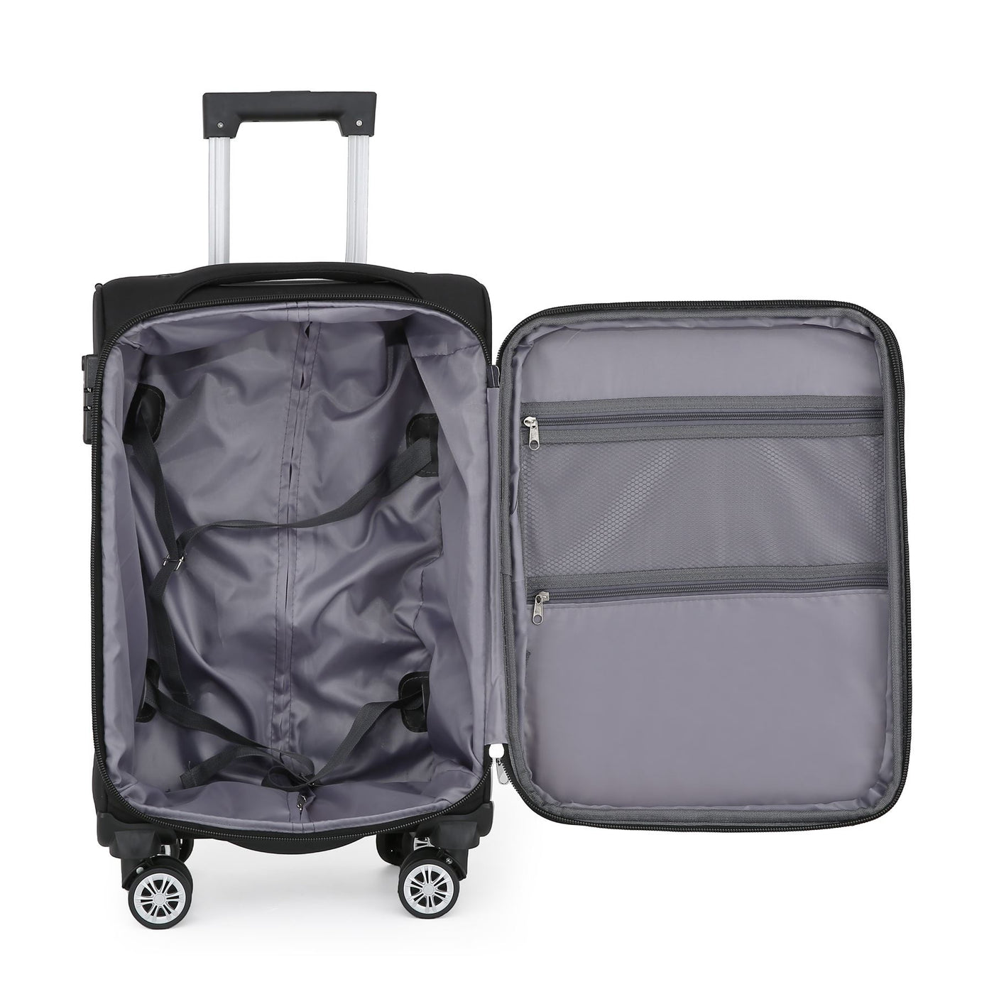 8 Wheel Lightweight Suitcase Luggage TSA Travel Bags Set