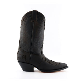 Grinders Unisex Brown Leather Cowboy Boots-Arizona HI