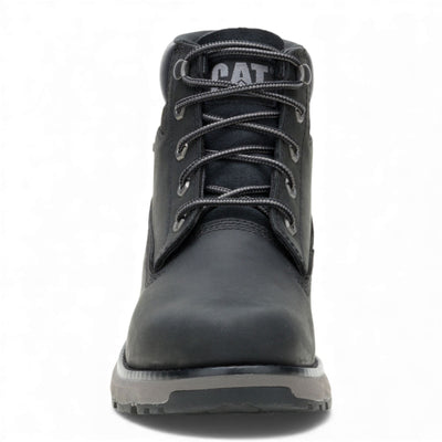 Caterpillar (CAT) Men's Pursue Black Leather Everyday Work Hiking Ankle Boots