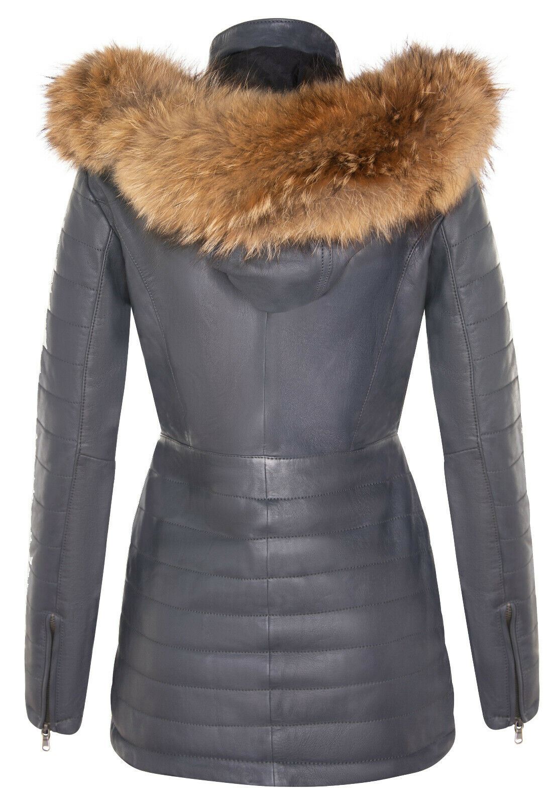 Giacca parka in pelle trapuntata da donna - Curitiba