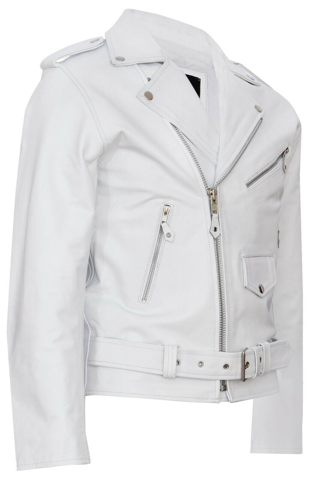 Mens Cow-Hide Black Brando Jacket -Venice