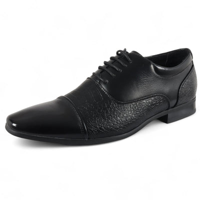 Men's Black Classic Lace-Up Brogue Formal Shoes
