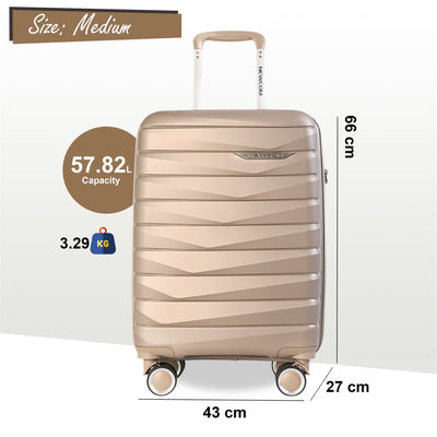 Strong Hard Shell TSA Suitcase Set 8 Wheel Cabin Luggage Holiday Travel Case